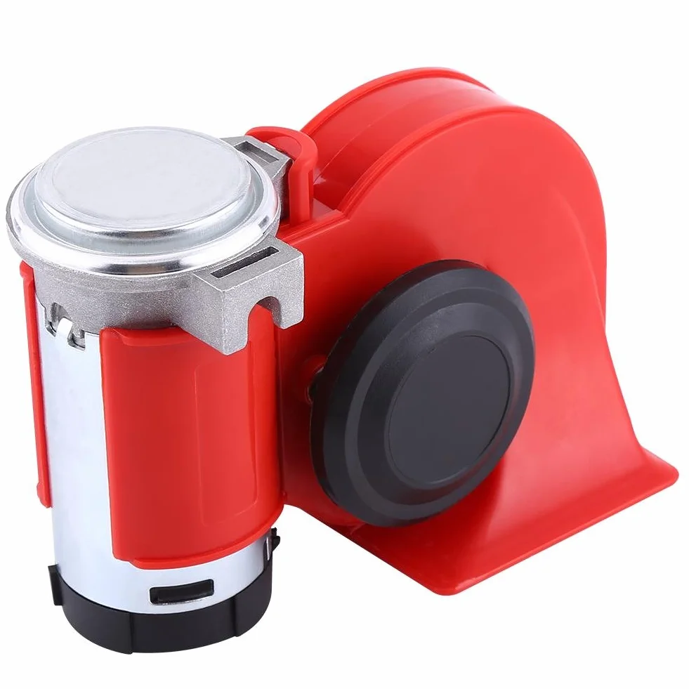Auto Compact Air Horn,Podwójny Trąbka powietrza,Kompaktowy Elektropneumatyczny Trąbka z Bardzo Mocny Dźwięk,130dB 12V,dla Truck Ciężarówka Pociągi Samochodów SUV