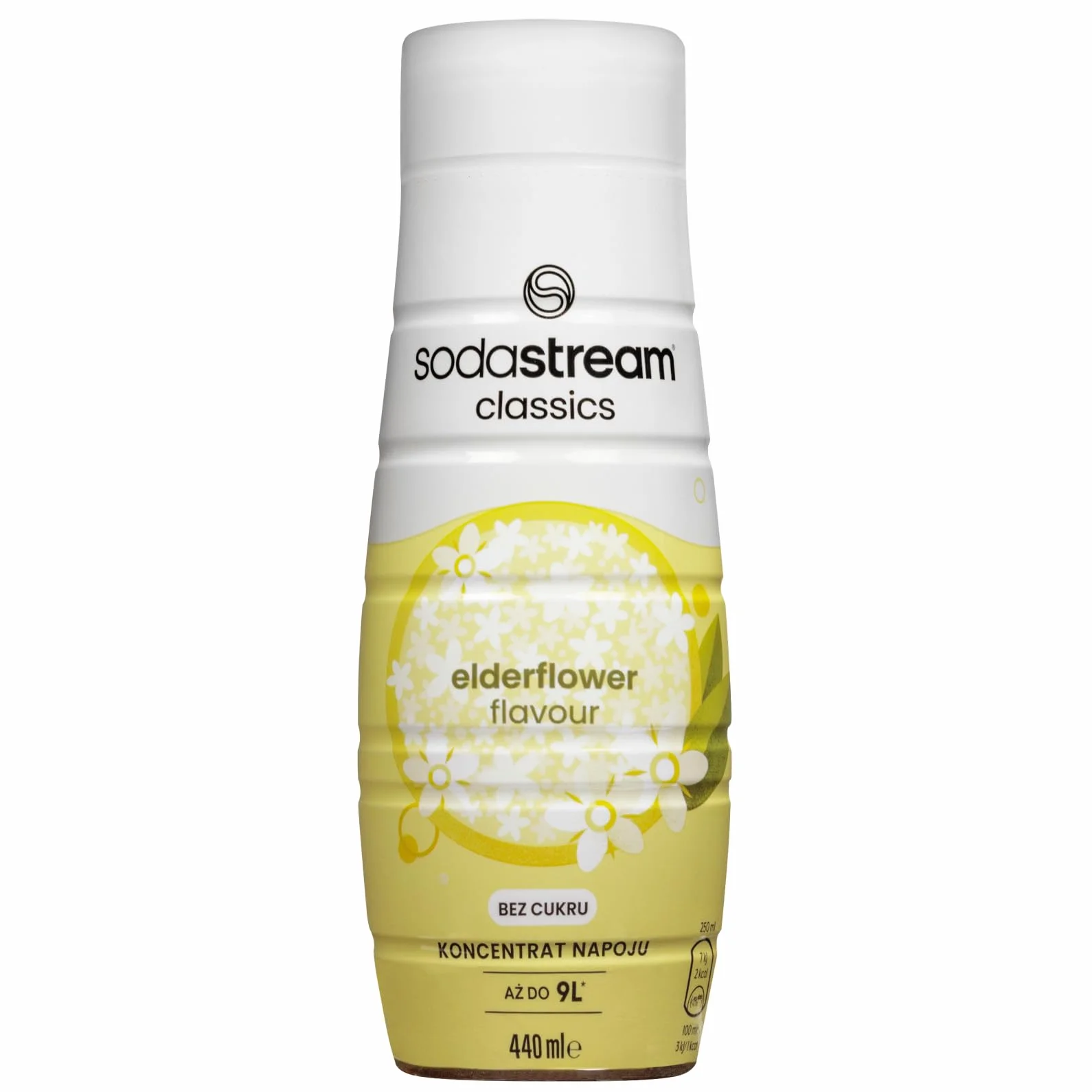Sodastream 3x SYROP ELDERFLOWER CZARNY BEZ KONCENTRAT ZERO CUKRU 440ml