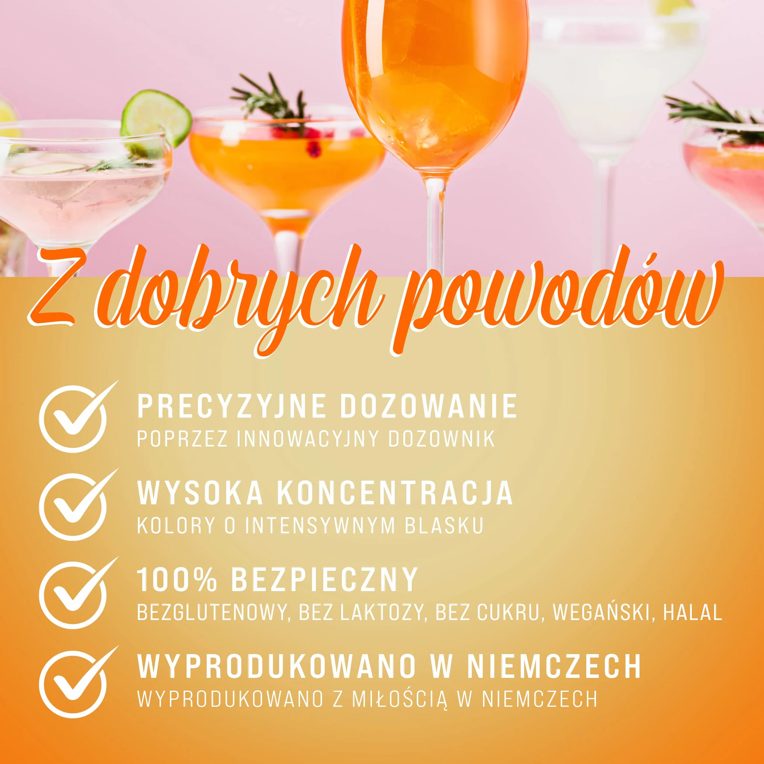 Belissia Barwnik Spożywczy Pomarańczowy 10ml, wysoko skoncentrowany, bez cukru, płynny