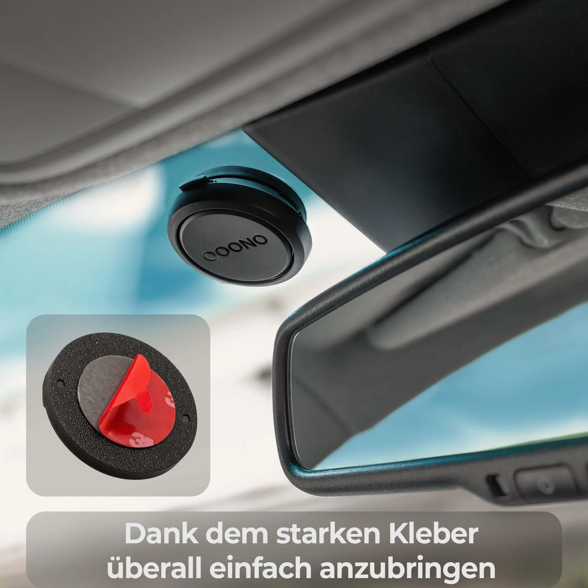 Uchwyt samochodowy na deskę rozdzielczą do OOONO CO-Driver NO2 samoprzylepny uchwyt magnetyczny