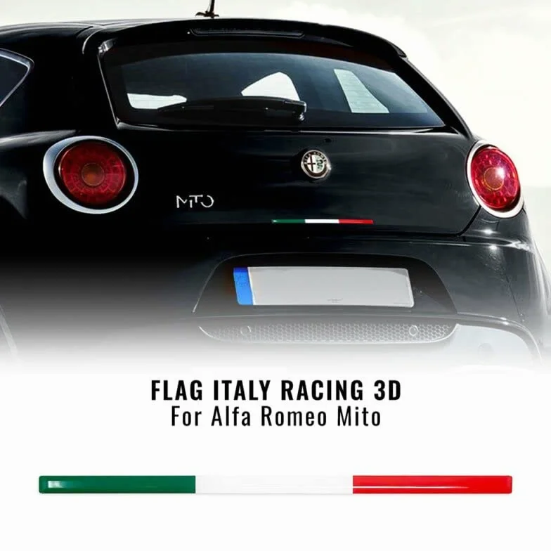 4R Quattroerre.it 14172-A Stripe 3D Tricolore Włochy do ściągacza