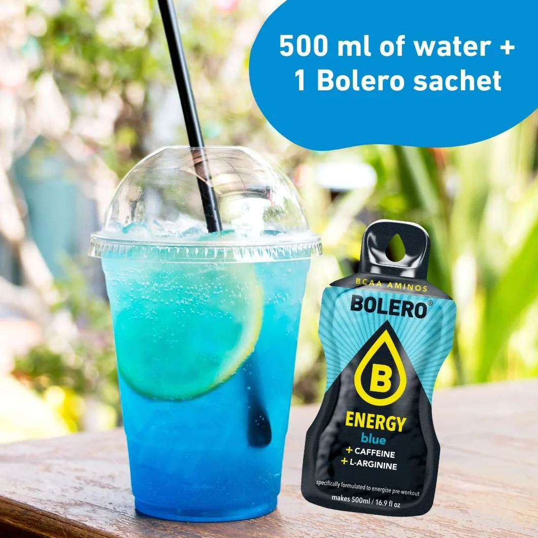 Bolero Energy Mix 14g x 12 Beutel Sugar-Free Powder Drink Vegan Gluten-Free