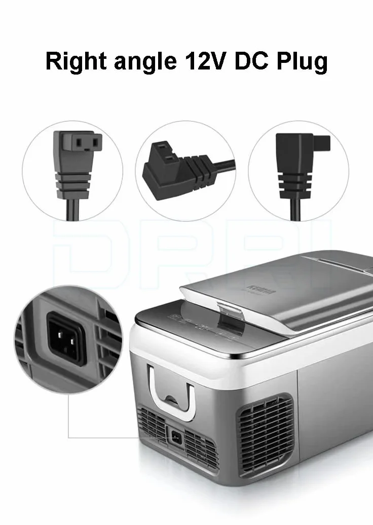 Mini lodówka 12 V DC, 2 piny, kabel zasilający do lodówki Mobicool, lodówki, zamrażarki samochodowej (RA 3M)