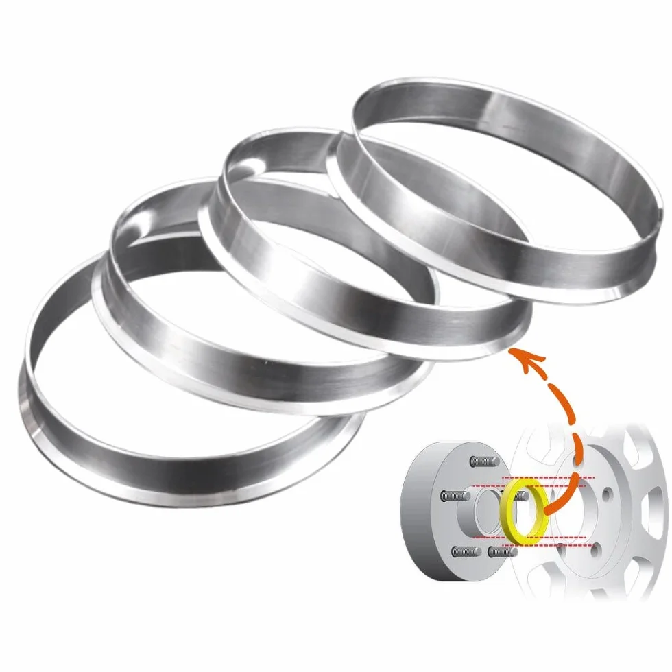 JINGLING Pierścienie centryczne piasty od 110 do 67,1 OD 110 mm ID 67,1 mm Pierścień centralny koła samochodowego ze stopu aluminium 4 szt. 1 rok gwarancji