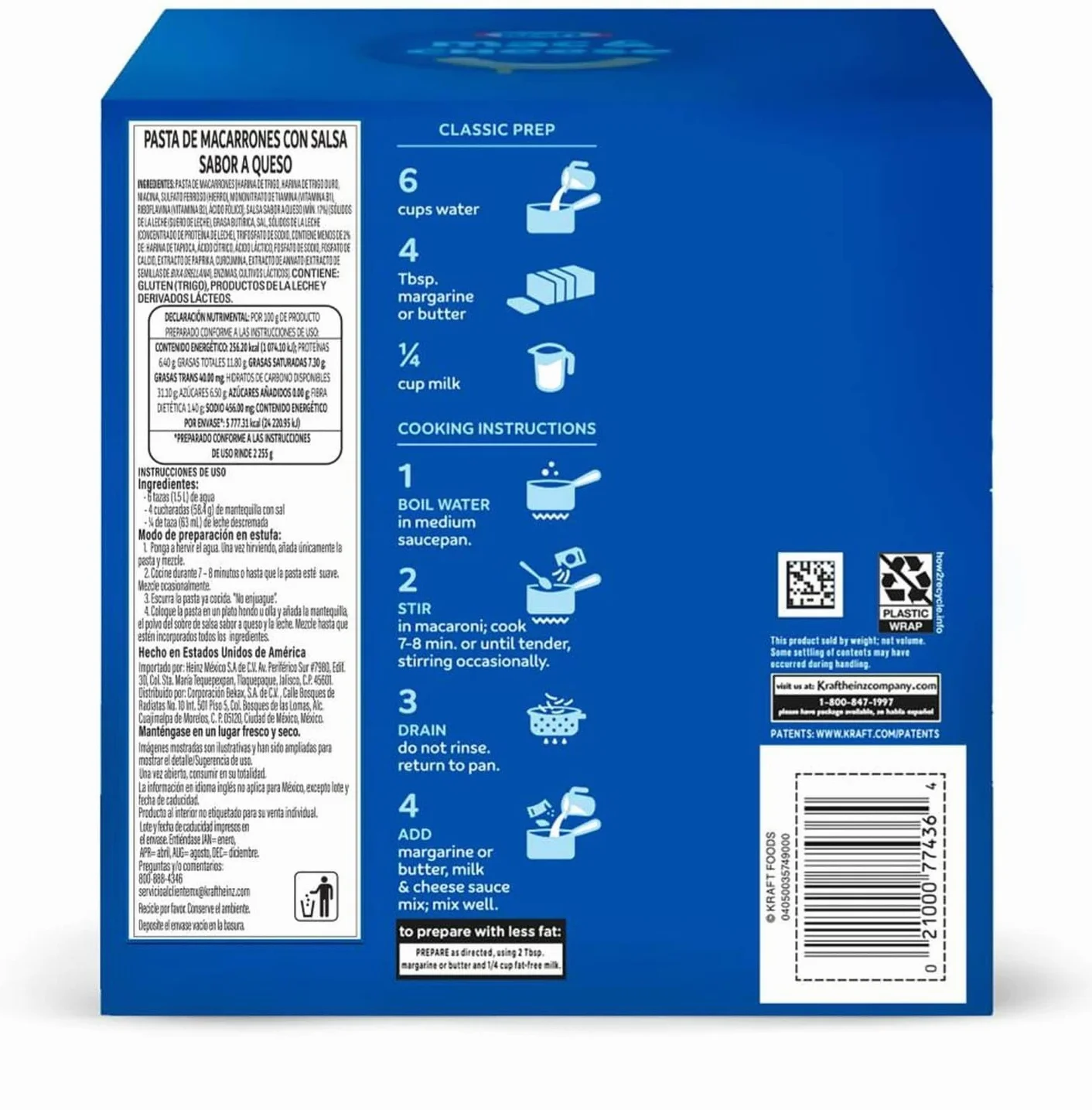 Kraft Macaroni and Cheese The Cheesiest, zestaw 5 x 206 g