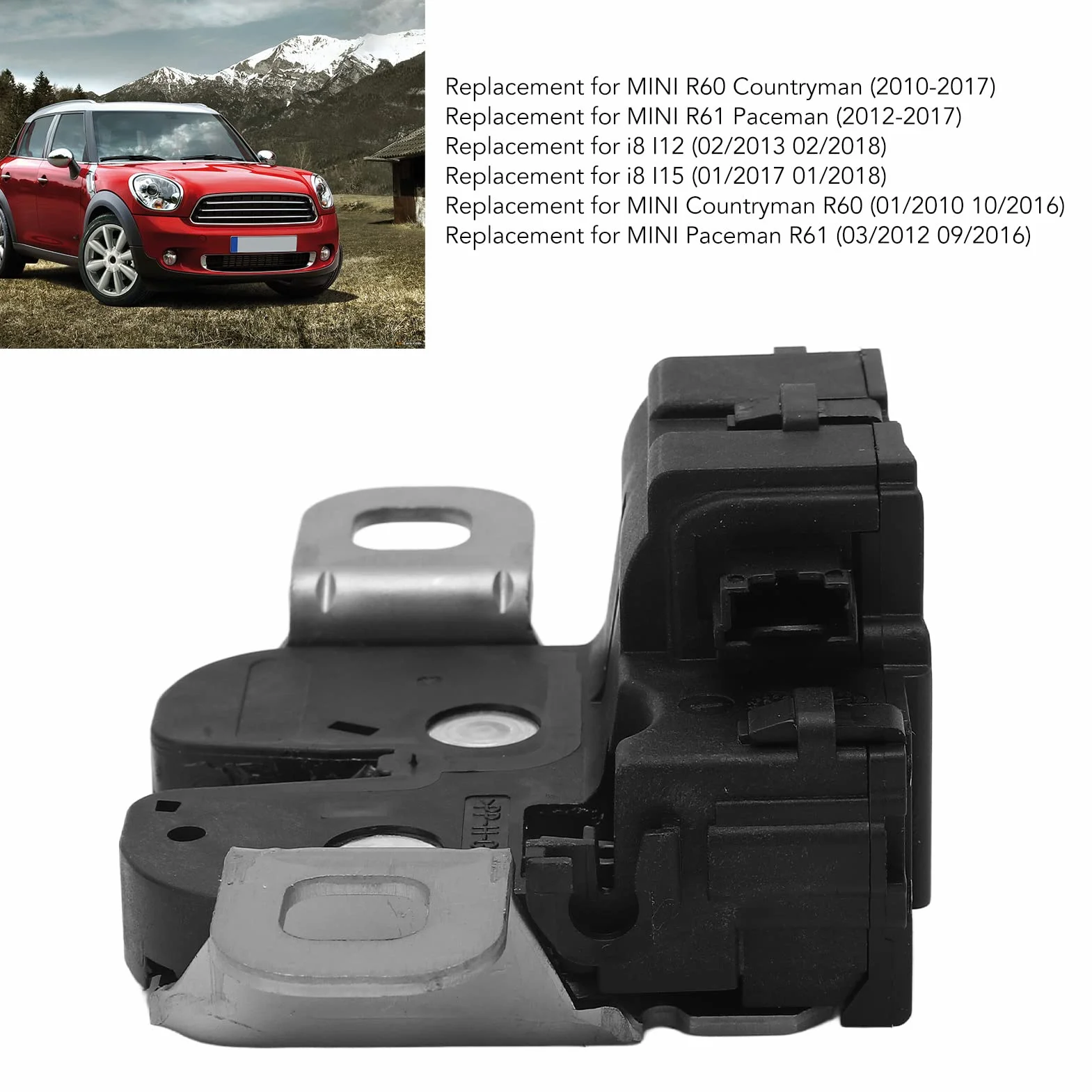 Zamek bagażnika tylnej klapy Odpowiedni do Mini R60 R61 Paceman