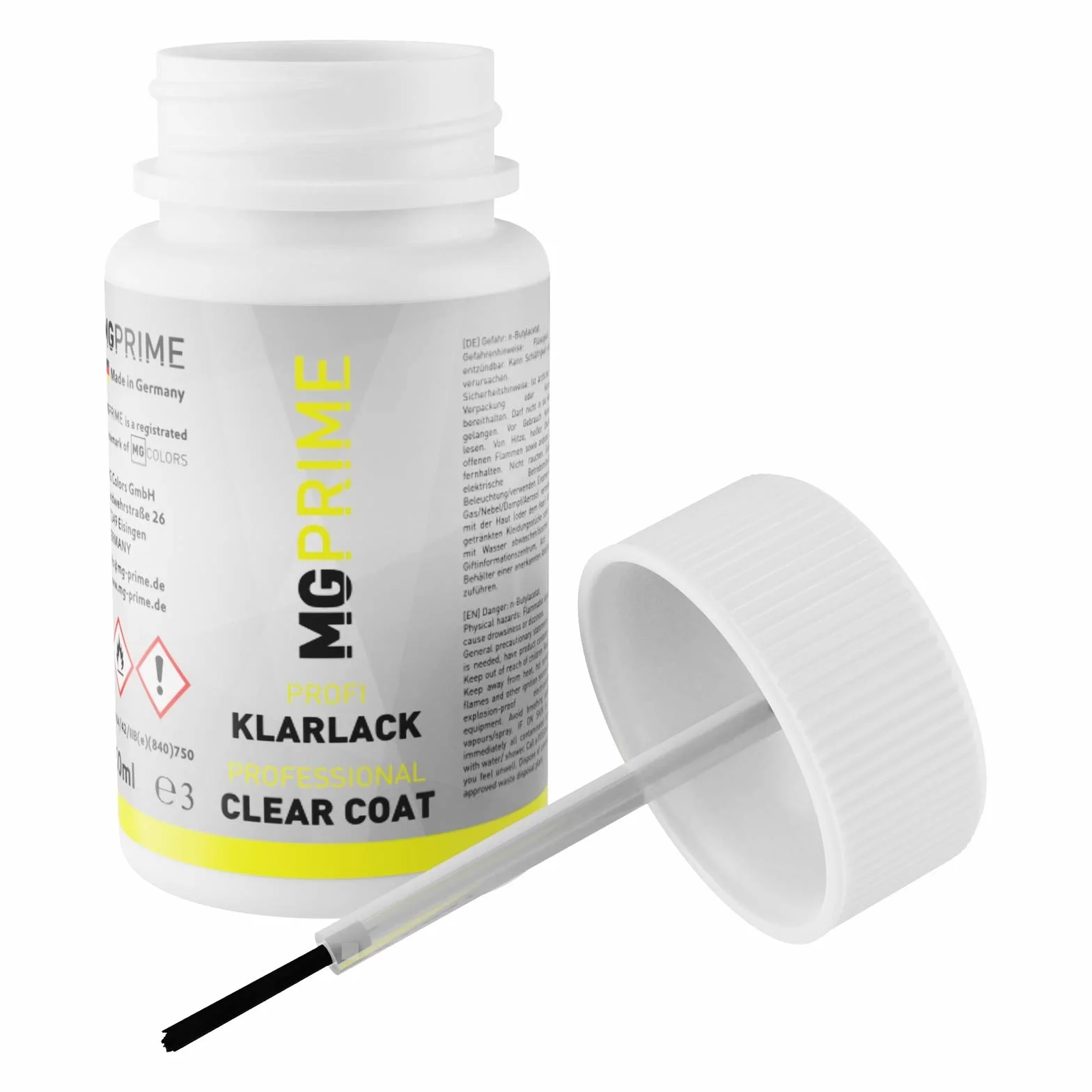 MG PRIME Lakier samochodowy Zestaw sztyftów Touch-up dla BMW C5U Frozen Gunmetal Grey Basecoat lakier bezbarwny 50ml kazdy