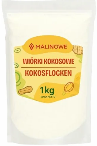 Malinowe WIÓRKI KOKOSOWE 1kg naturalne bardzo smaczne