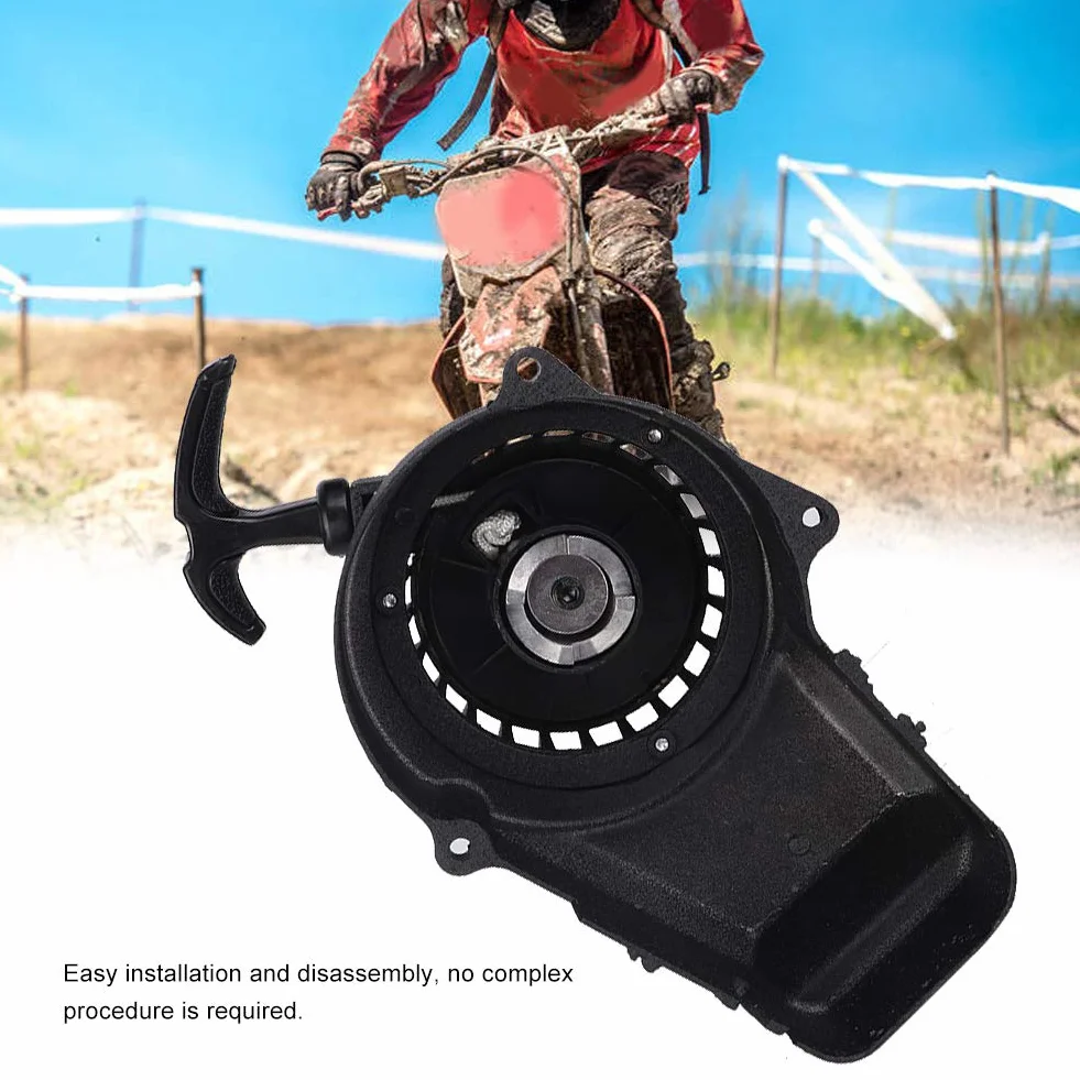 Akozon Rozrusznik Motocyklowy Aluminiowy 2 Suwowy Silnika Start 49cc Mini Motor Terenowy