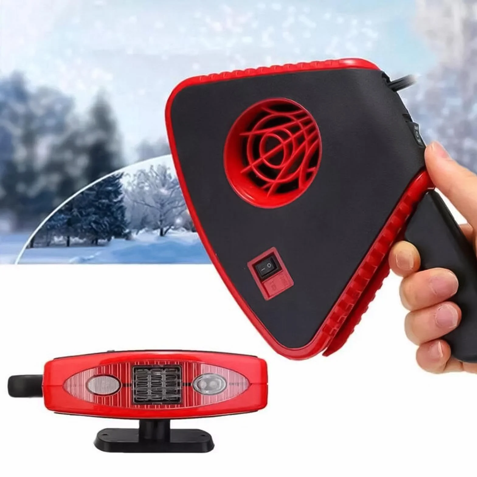 Car Heating Defroster, Car Defogger Fan, Windshield Defogger Heater, Auto Windshield Heater, Car Defroster with Instant Heating Capability for Automotive Trucks SUV