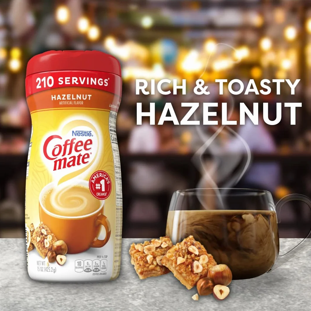 Nestle Coffee-Mate zabielacz do kawy w proszku orzech laskowy 425,2 g (6 sztuk)