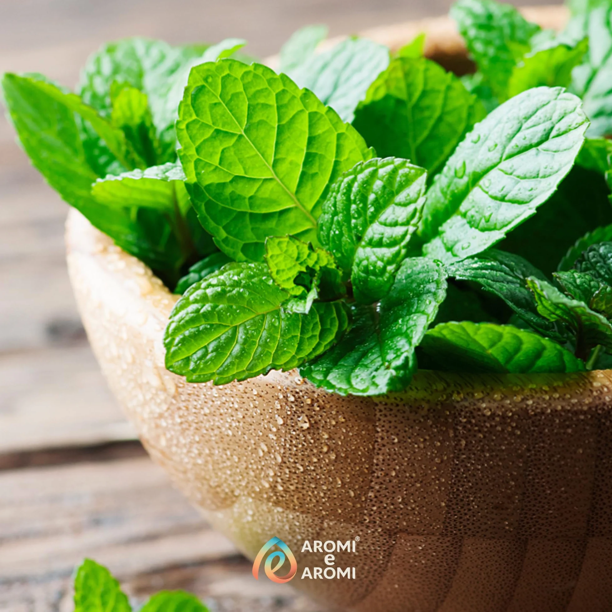 AROMI E AROMI | Aromat Miętowy 50 g – Krople Aromatyzujące do żywności do Pieczenia, Ciast, Napojów i Lodów | Produkt Wegański i Bez Kalorii | Wyprodukowano we Włoszech