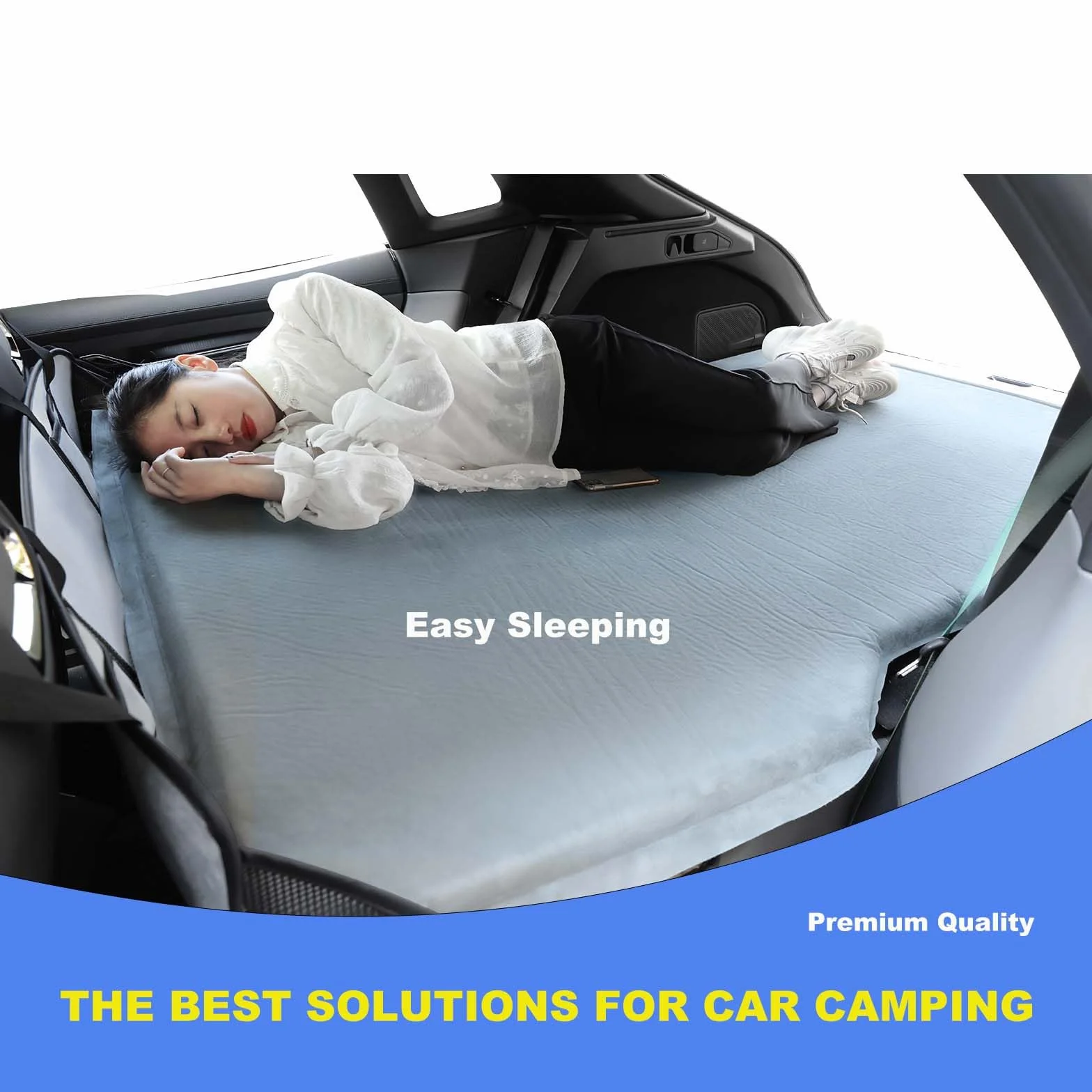 (czarne) niezbędne akcesoria kempingowe do SUV-a z płaskim bagażnikiem, np. dla Tesla Model Y, RAV4, CRV, X-Trail, Outback