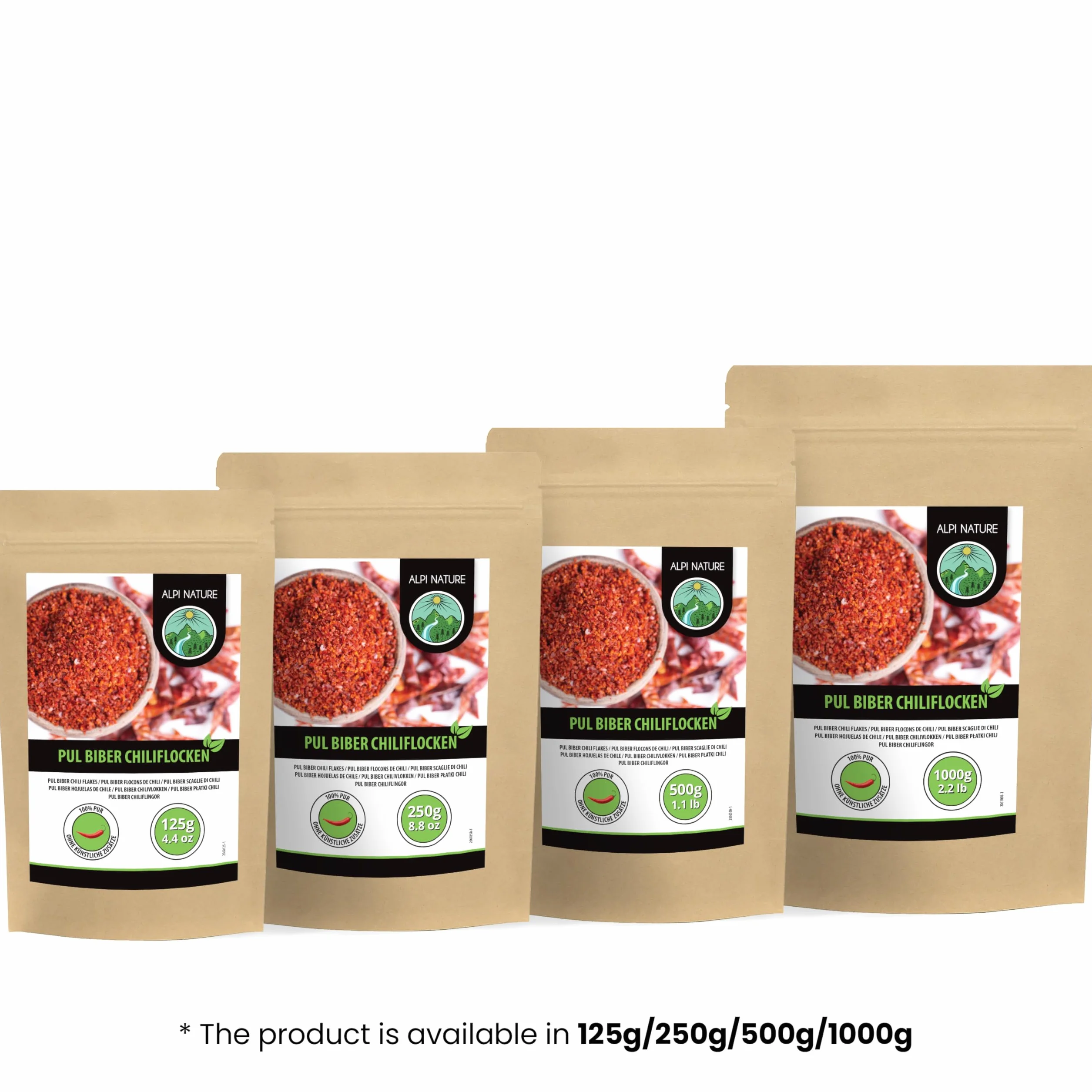 Alpi Nature Pul Biber 250g Płatki Chili Kruszone Papryczki Chili do Gotowania