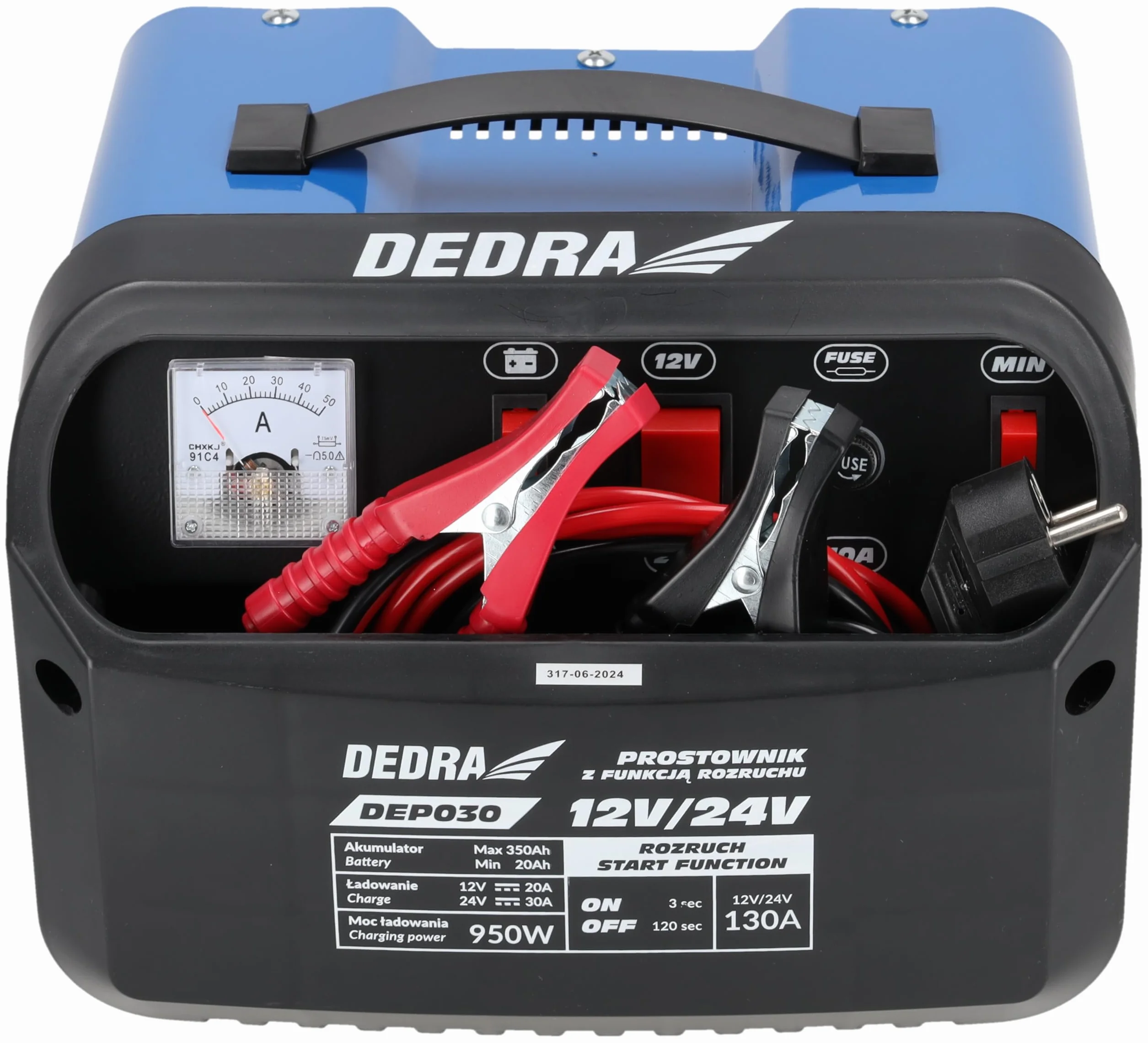 Dedra Prostownik z rozruchem 12/24 V 20-350 Ah