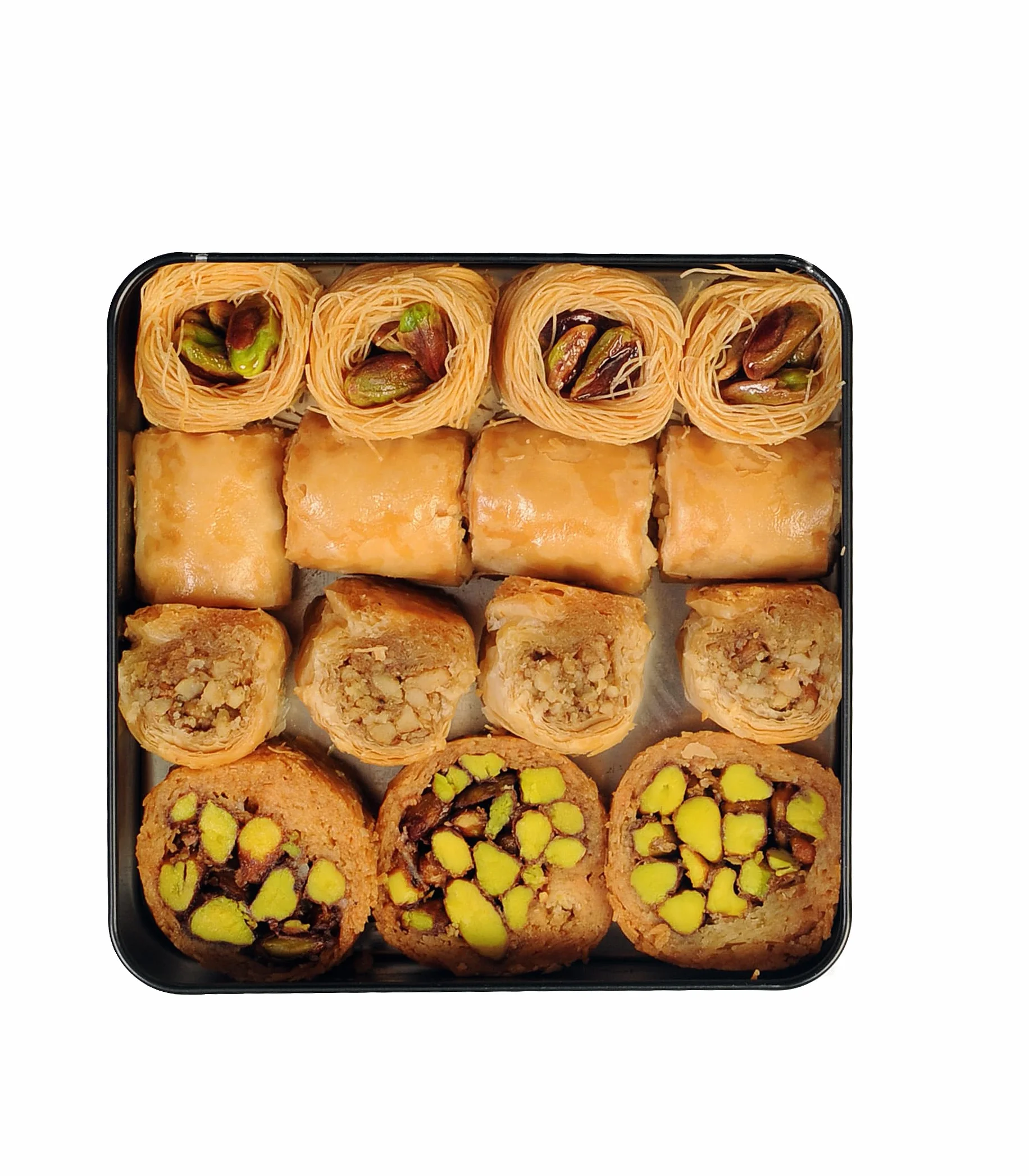 Mughe Gourmet Deluxe tureckie pistacje Baklava zestaw upominkowy 250g, wybranych wypieków Baklawa przysmaki ciasta liściastego, Mix Gourmet słodycze