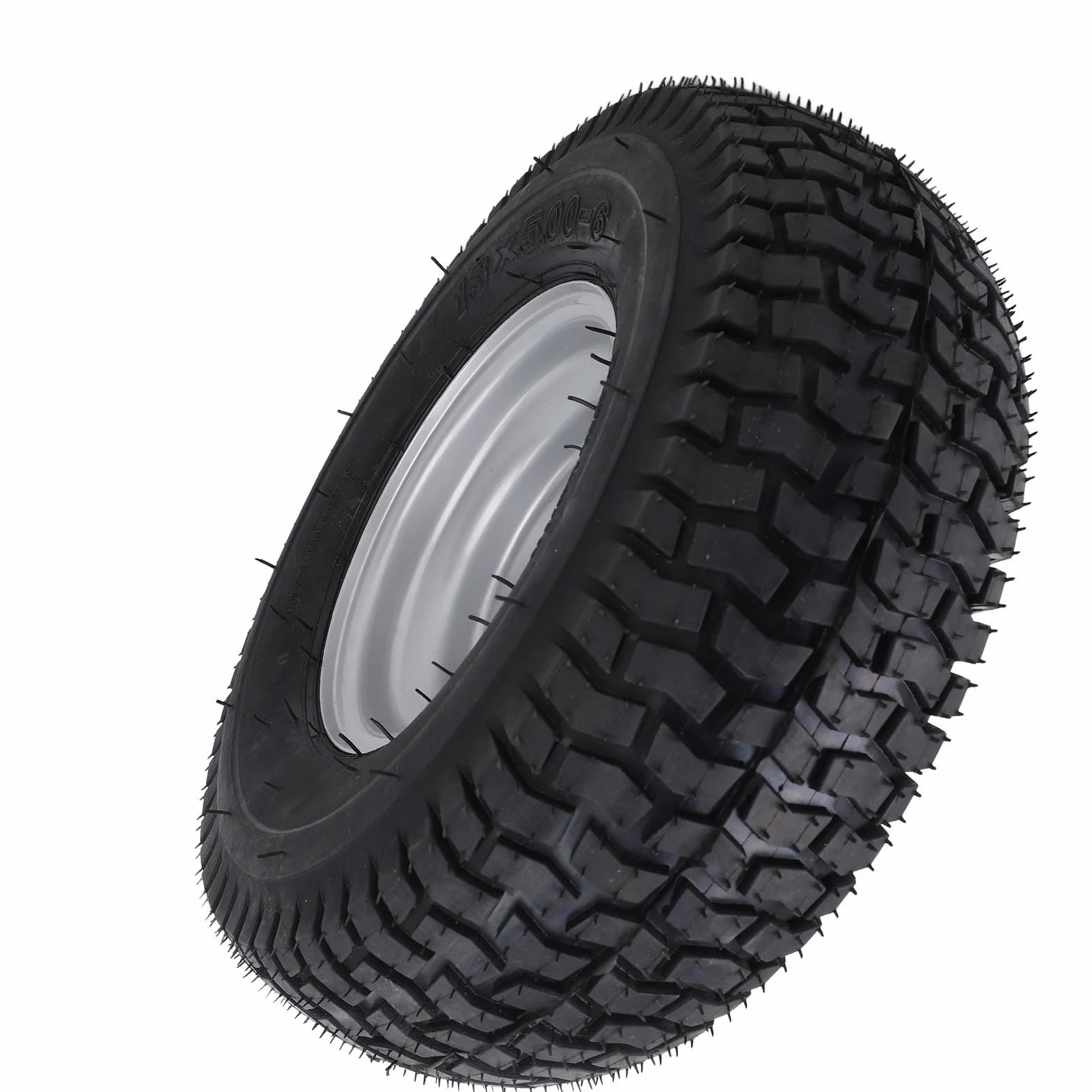 6-calowa Opona ATV, 13x5,00-6 Opona Próżniowa dla ATV Quad Off Road Go Kart Mini Bike Lawn, 13/5.00-6 Opona z Obręczami Pasuje do 6-calowych kół, Aluminium Aluminiowe