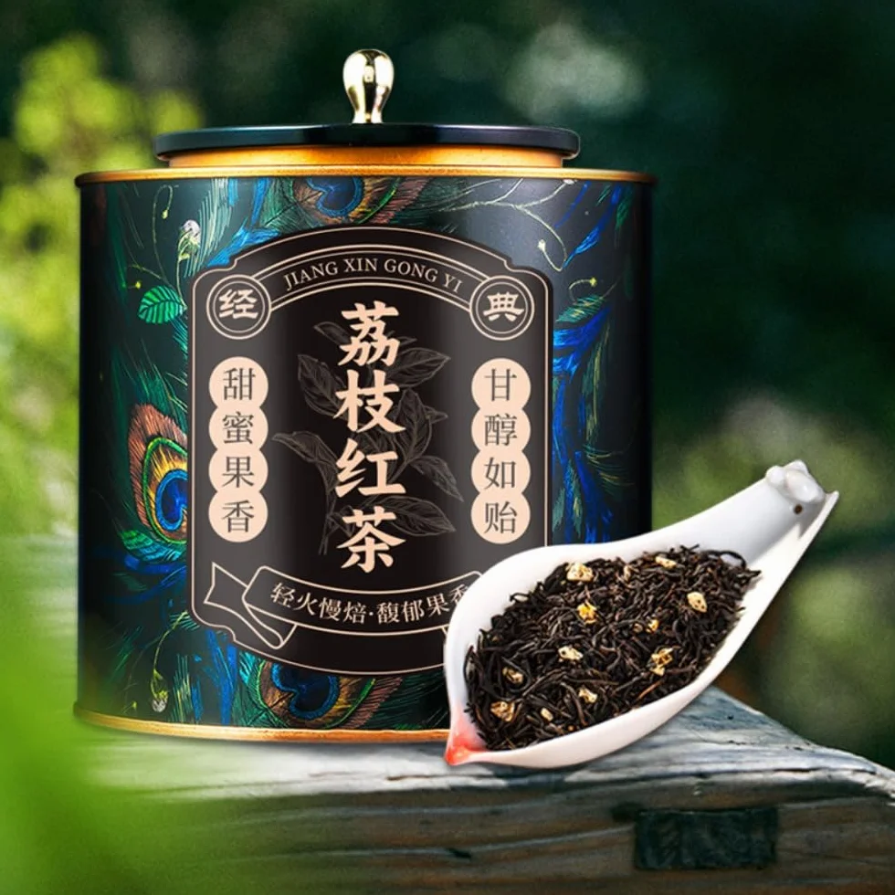 Wykwintna Mieszanka Czarnej Herbaty Lychee I Lapsang Souchong - 250g Bogatej I Gładkiej Czarnej Herbaty Lychee