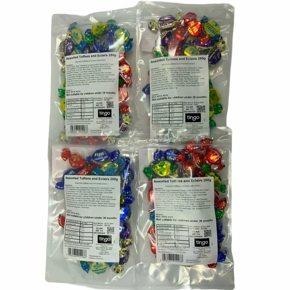 WALKERS NONSUCH TOFFEE Walker's Nietakie różne tkawy i ekclairs 1 kg