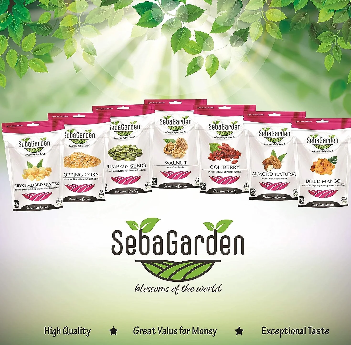 Seba Garden Liofilizowane truskawki premium 100 g | Smaczne śródziemnomorskie truskawki bez GMO i wegańskie