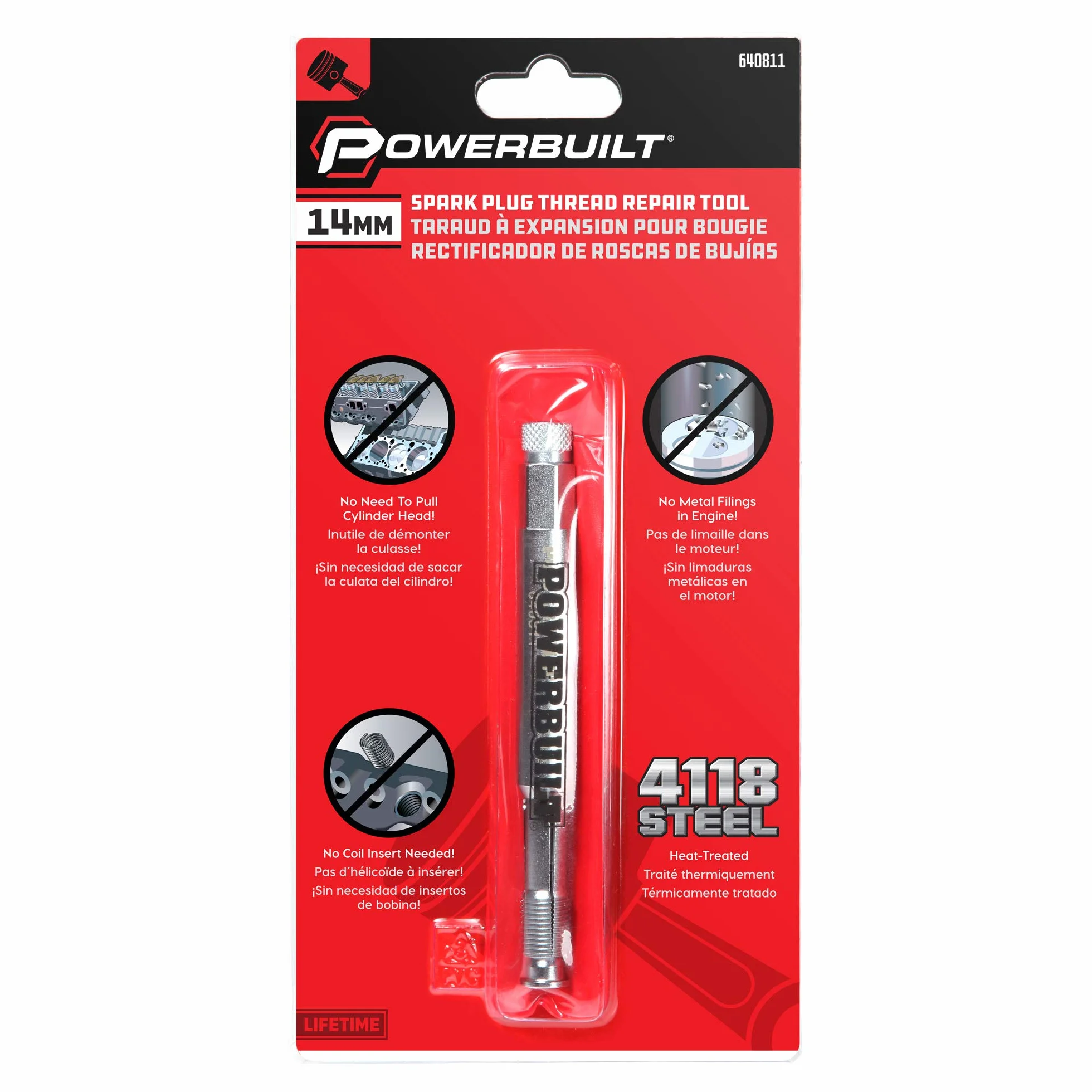 Powerbuilt 640811 14mm Narzędzie do naprawy wątku wstecznego