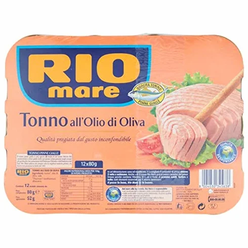 Rio Mare Tuńczyk w oliwie z oliwek 12x80g Zestaw