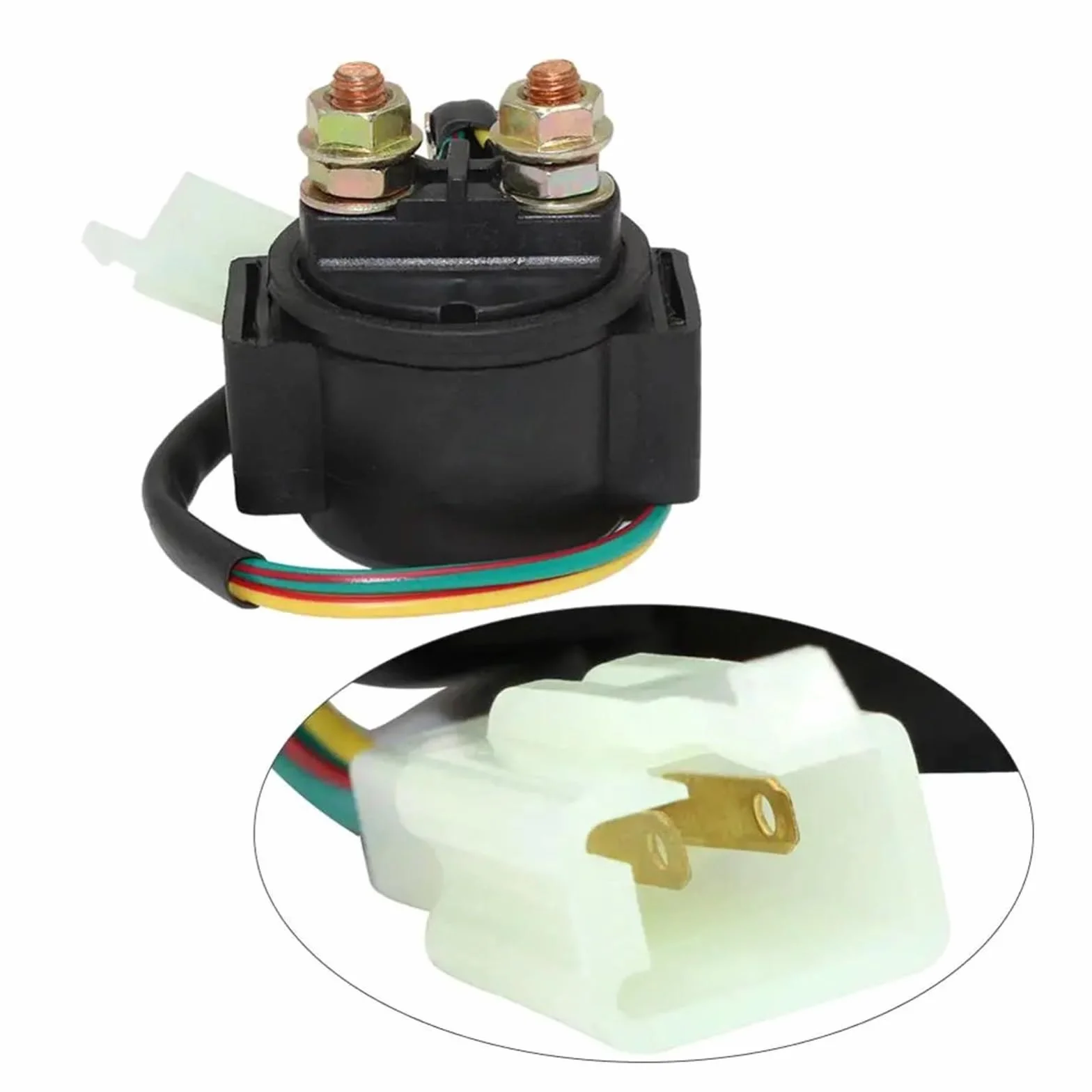 Przekaźnik rozrusznika, pasuje do układu elektrycznego motocykla POLARIS SAWTOOTH 200 QUAD 2006-2007 PHOENIX 2005-2010 przewód elektromagnesu rozrusznika