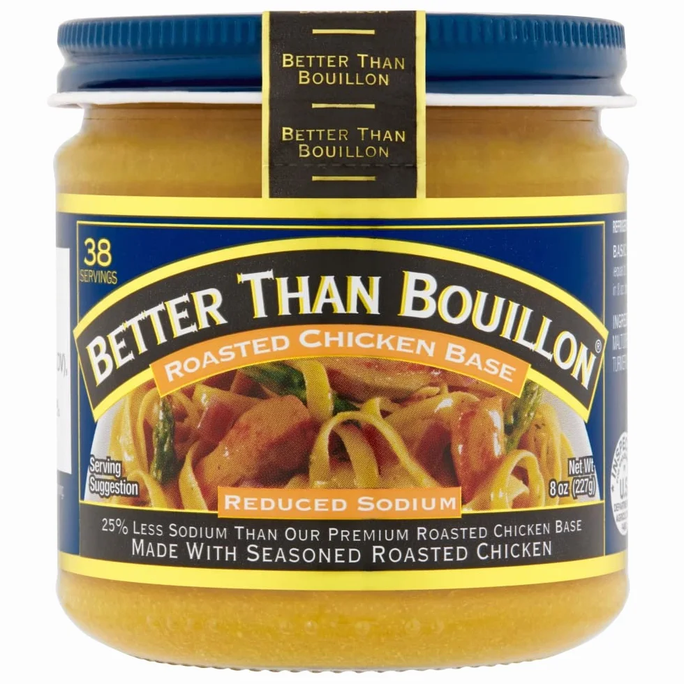 Better Than Bouillon Reduced Sodium Roasted Chicken Base 8 oz Jar