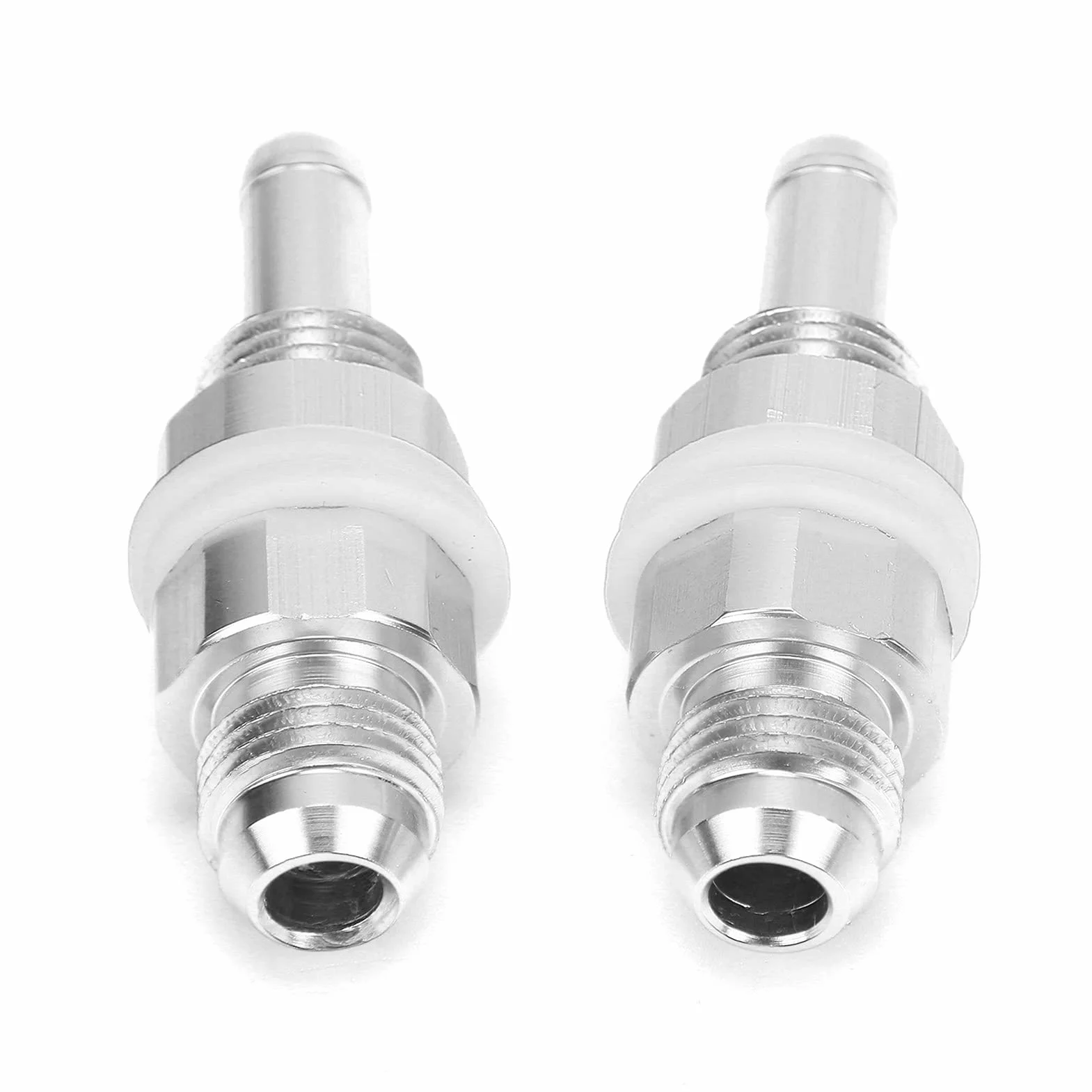 Adapter króćca do węża, 2 szt. AN6-5/16 króciec do węża, aluminiowa złączka zbiornika pompy paliwa do gumowych plastikowych nylonowych przewodów paliwowych