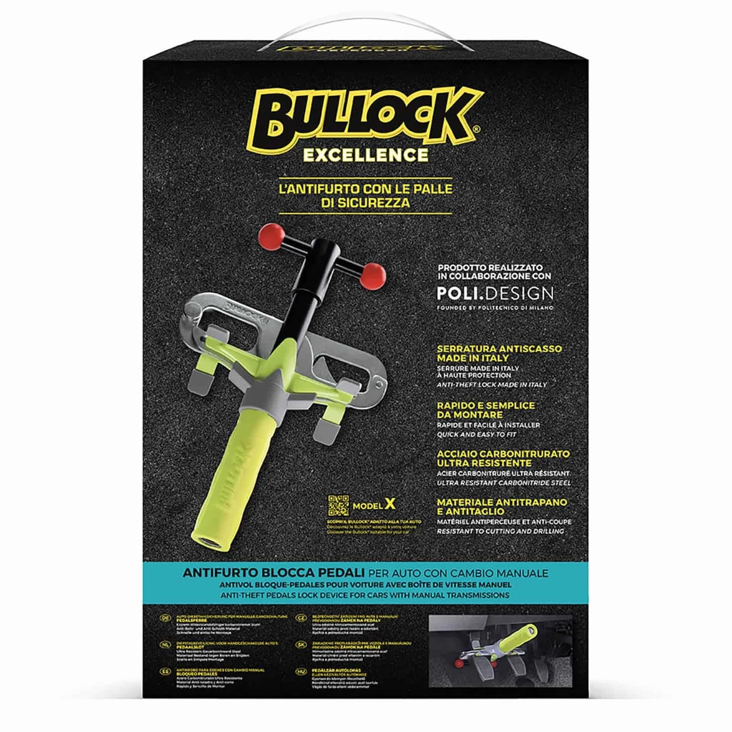 Bullock - Anti-Theft Bullock Excellence model x, żółty