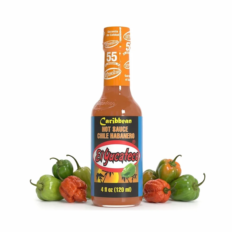 El Yucateco Caribbean Hot Sauce with Habanero Chilli 120 ml