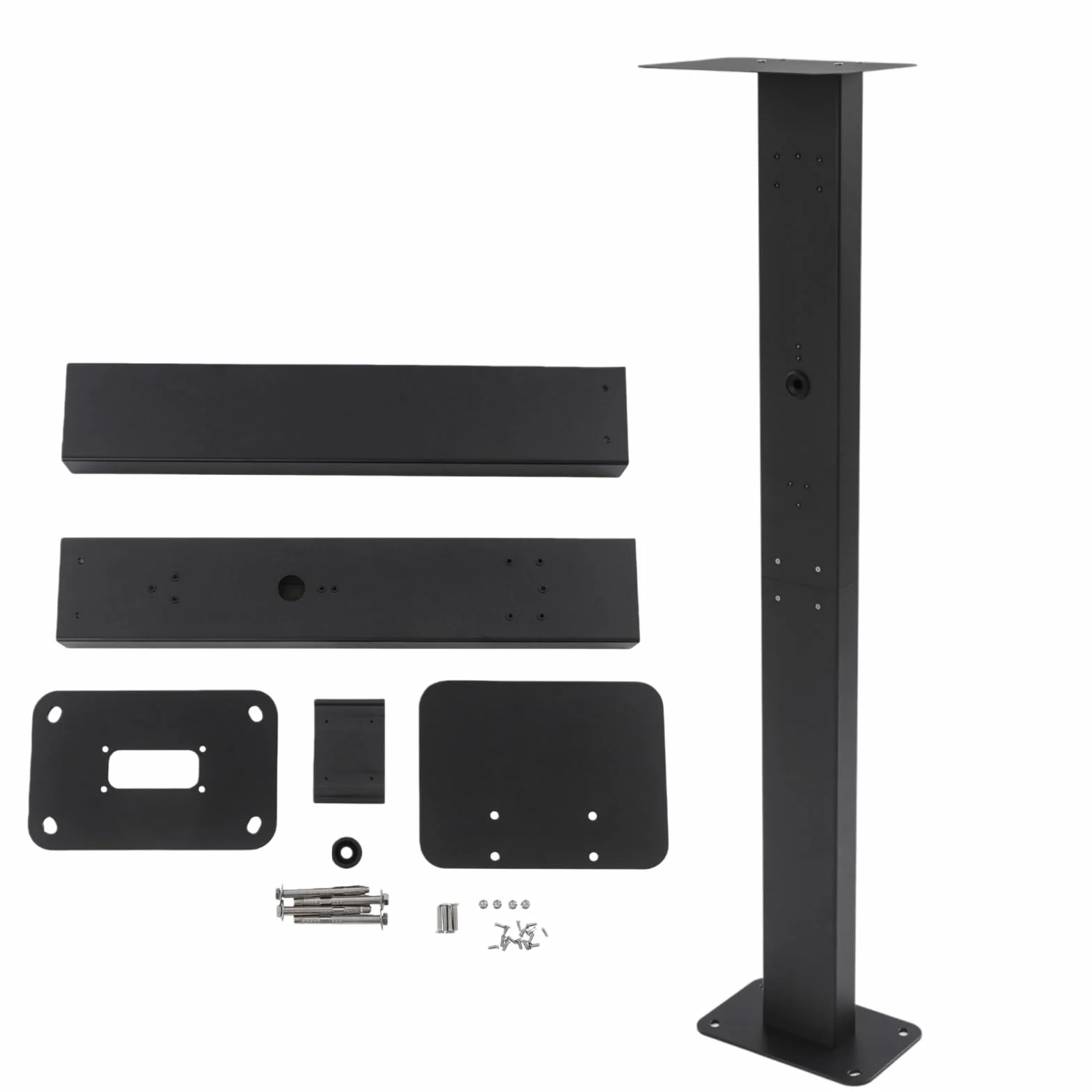 Stacja ładująca EV, Pedestal Mount, kolumna ładowania pojazdu, uniwersalna wysokiej jakości podstawa ścienna z aluminium do stacji ładowania pojazdów elektrycznych, wymiary: 28 x 21 x 130,5 cm