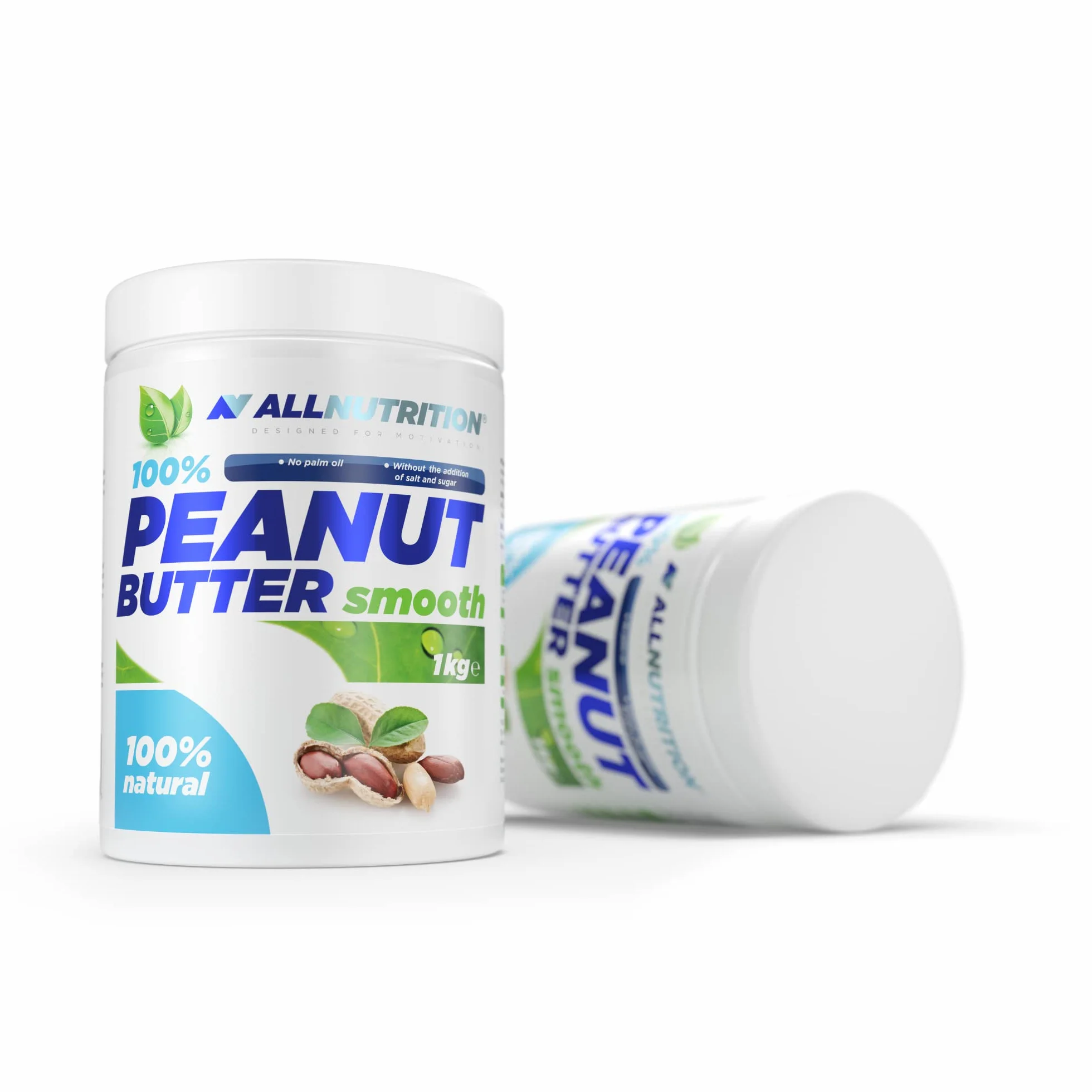 ALLNUTRITION Krem Orzechowy - Masło Orzechowe Gładkie Bez Dodatku Cukru - 100% Naturalne Masło Orzechowe - Niskolaryczne Masło Orzechowe - Zdrowa Przekąska - 1000g