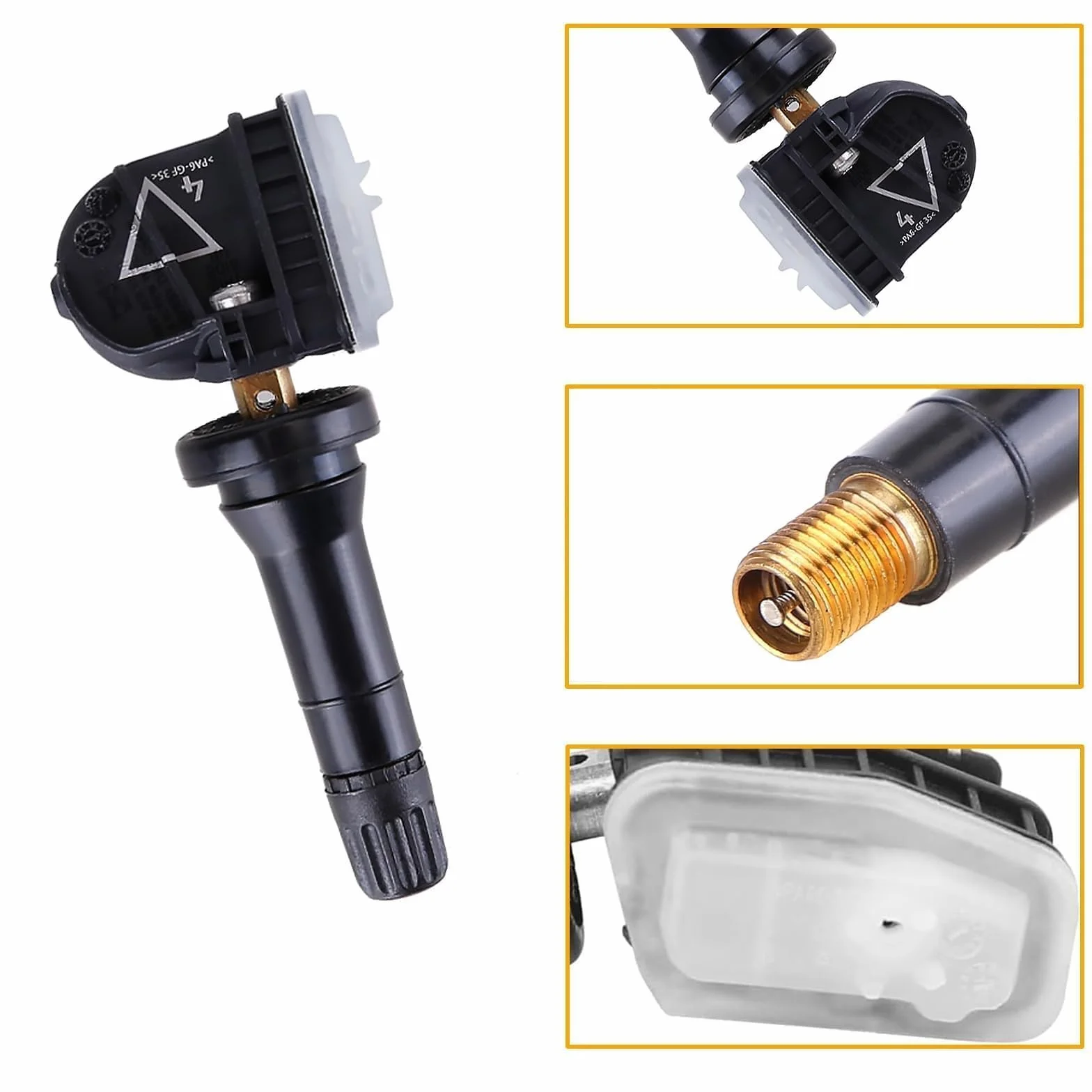 ANBOO 4 sztuki czujnik ciśnienia w oponach TPMS 433 MHz do Opel Mokka, Insignia, Corsa, Antara, Zafira - w zestawie numery OE 13506028, 13594222, 13598773