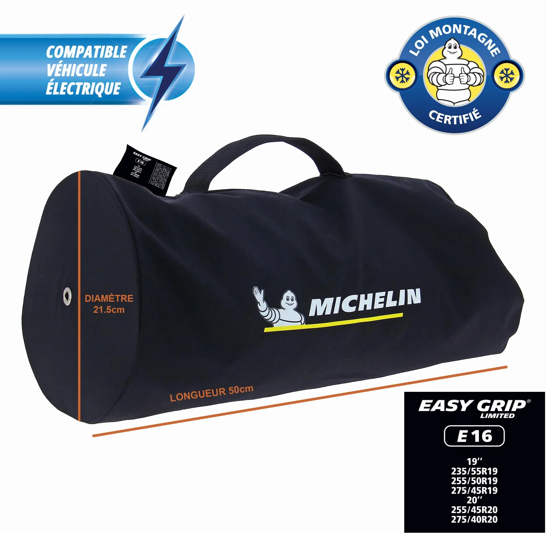 MICHELIN EASY GRIP Limited Kompozytowe łańcuchy śniegowe E16