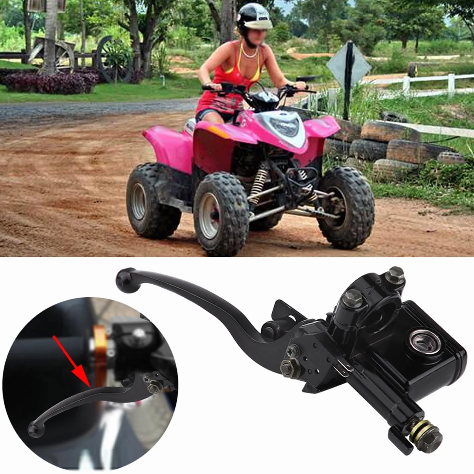 7/8 cala 22 mm przednia lewa pompa hamulca sprzęgła cylindryczna dźwignia do 50 110 150 ccm Quad Dirt Bike ATV