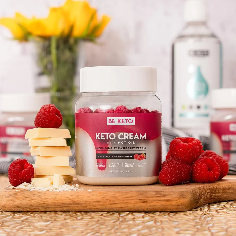 Keto Krem™ Biała Czekolada & Malina 250g
