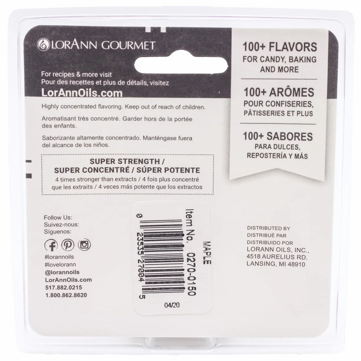 Candy & Baking Flavoring Maple 0.125oz 2/Pkg