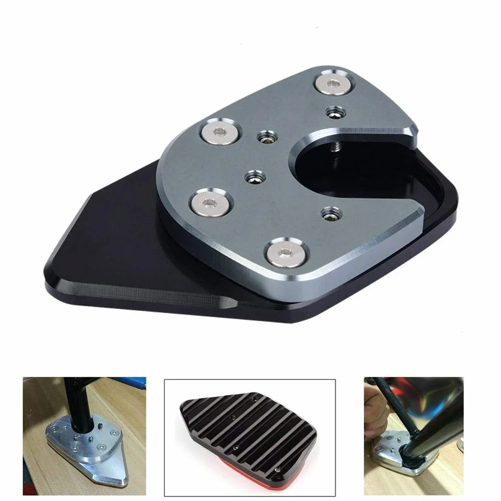 Boczna podstawka motocyklowa EBTOOLS, motocyklowa antypoślizgowa podstawa boczna przedłużenia podpórki powiększ dla NC750X / X-ADV 17-19 (czerwona)