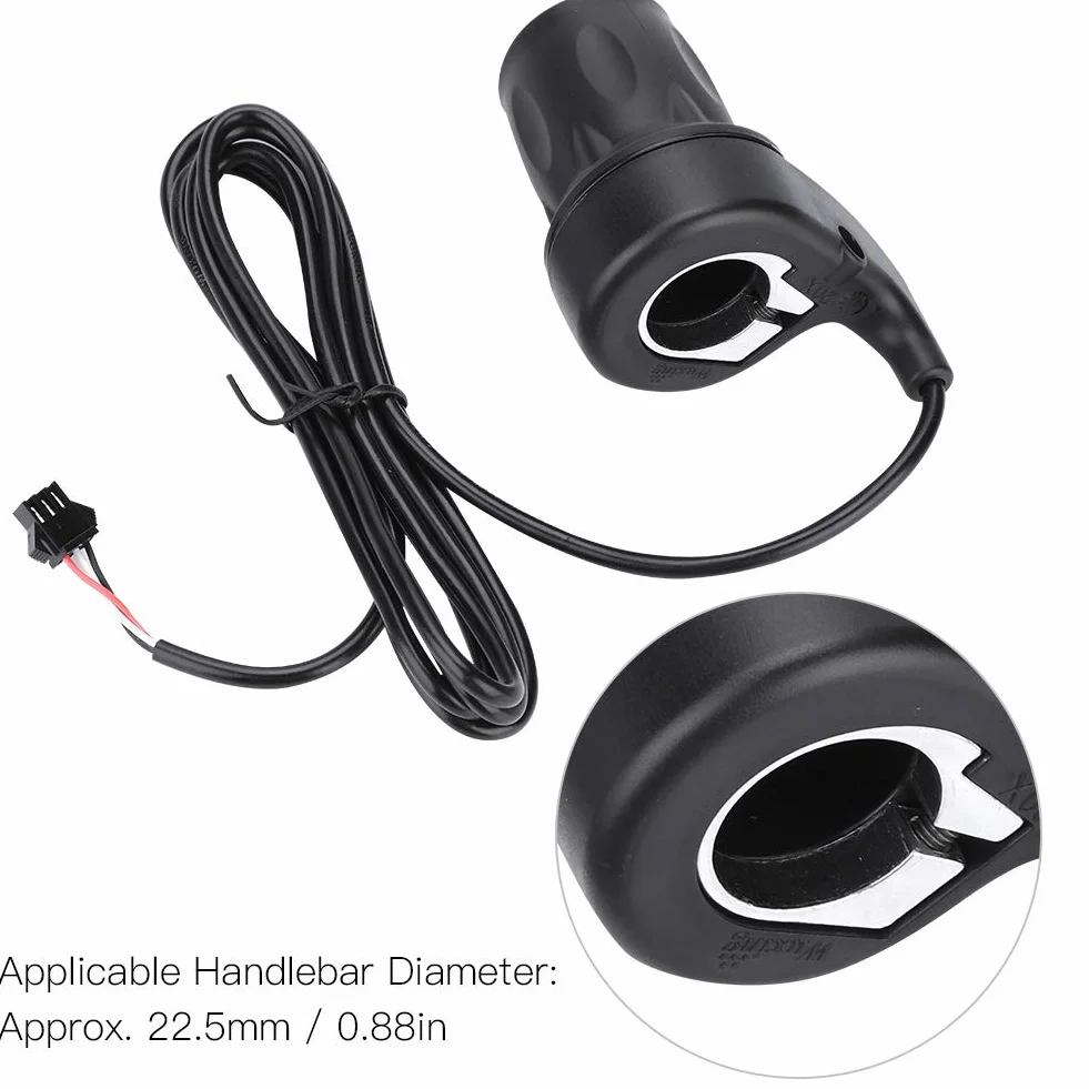Samfox Twist Throttle, 1 para uniwersalny uchwyt do przepustnicy rowerowej 22,5 mm elektryczny rower skuter prędkość uchwyt przepustnicy