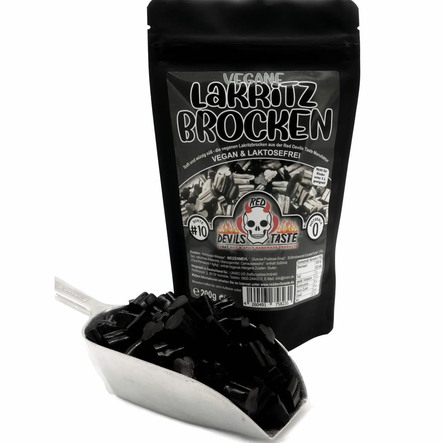 Wegańskie broszki z lakrei - 200 g - lukrecja nie jest zbyt słodka Hotskala: 0