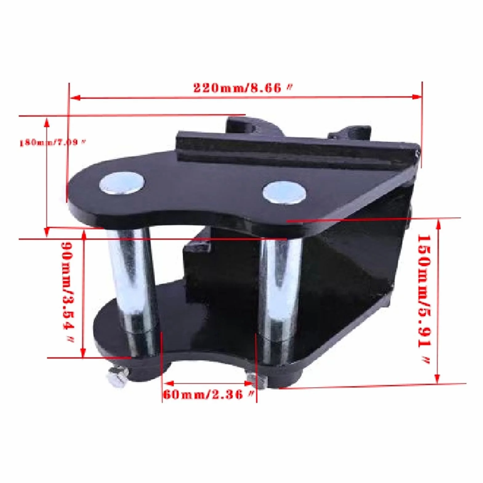 Mechaniczne szybką zmianę Hitch Trwały Mini Mocowanie Koparki Łatwy montaż do 3 Ton Koparki