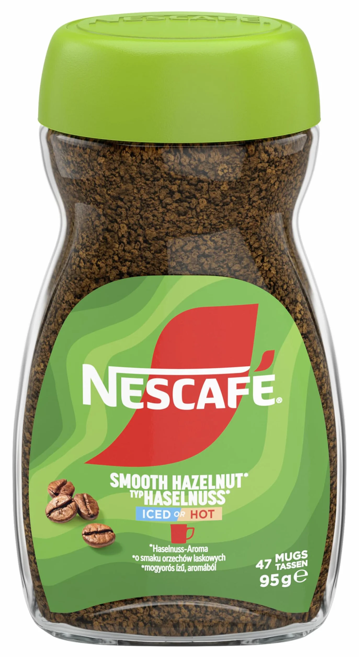 Nescafé Aromatyzowana kawa rozpuszczalna o smaku orzechów laskowych 95 g