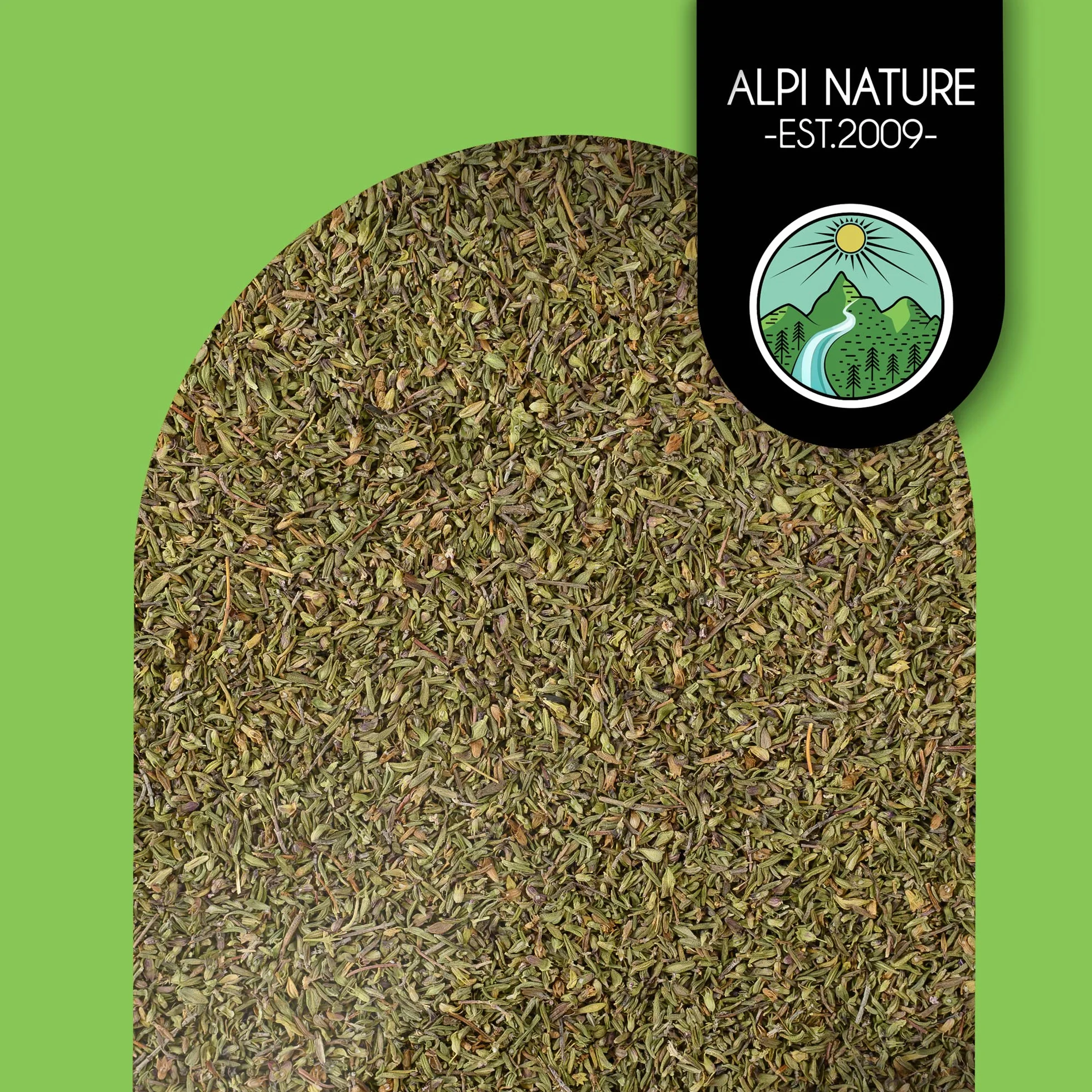 Alpi Nature Ekologiczny Suszony Tymianek 250g, Suszone i Rozcierane Ziele, Przyprawa Tymianek