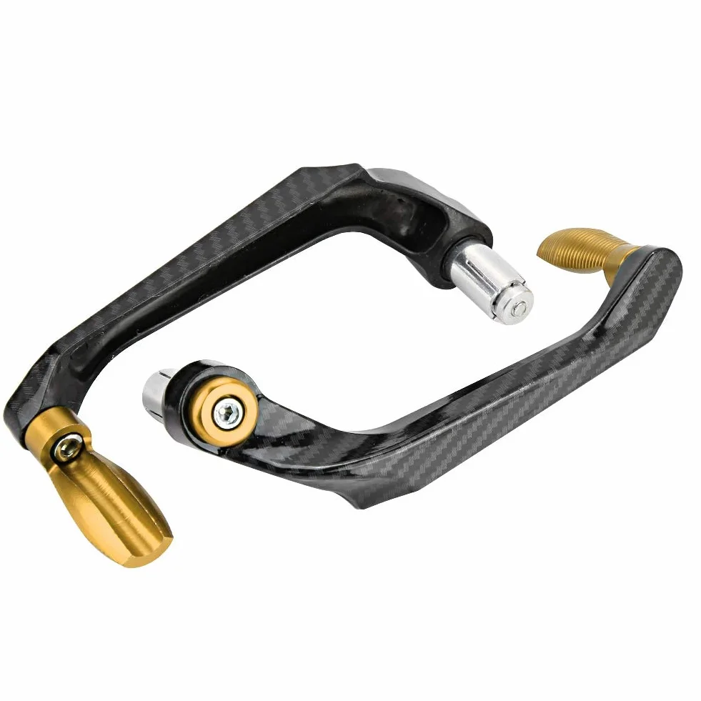 Duokon Universal 7/8in 22mm CNC Aluminiowa Kierownica Dźwignia Sprzęgła Osłona Dłoni do Motocykli, Motocykli, Skuterów, Samochodów Elektrycznych, Rowerów Górskich(Złoto)
