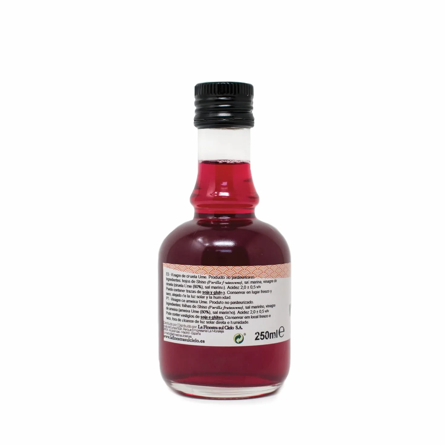 Umeboshi Ocet śliwkowy, 250 ml, La Finestra Sul Ciel, 250 ml, żywność makrobiotyczna