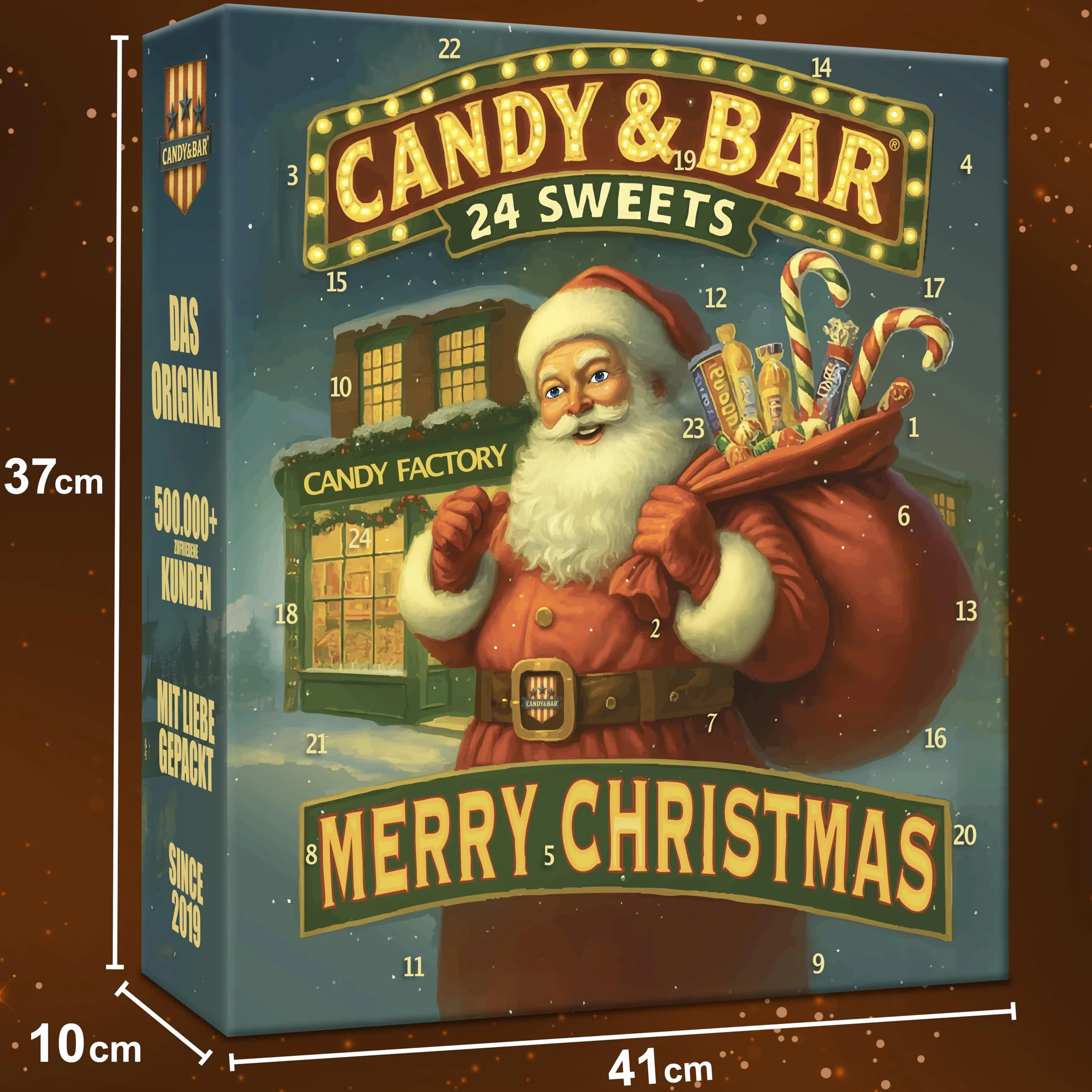 Kalendarz adwentowy USA XXL 2025 24 różne amerykańskie słodycze Hershey’s Candy & Bar