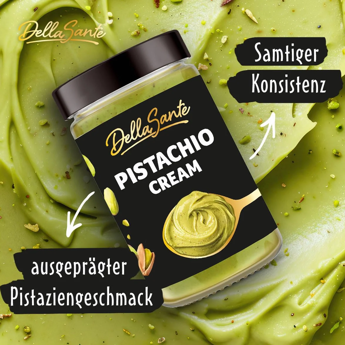 Sante krem pistacjowy 190g 30% pistacji słodki krem w słoiku