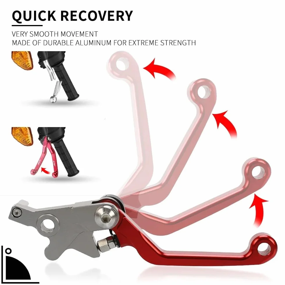 Generic dźwignia sprzęgła hamulca Dla Honda Xr650r Xr 650 R 2000-2006 2001 2002 2003 2004 2005 Motocross Dirt Bike CNC Aluminiowe dźwignie hamulcowe i sprzęgła Składana dźwignia Motocyklowa