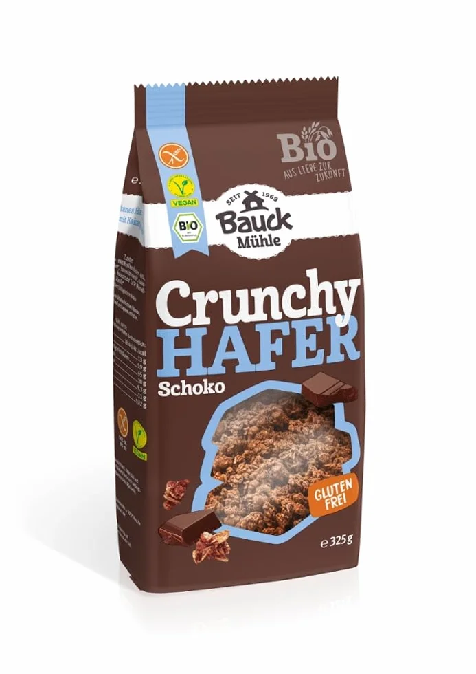 BAUCK HOF Crunchy Owsiane z Kakao Bezglutenowe BIO 325 g
